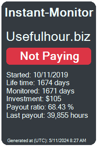 usefulhour.biz Monitored by Instant-Monitor.com