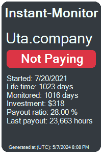 uta.company Monitored by Instant-Monitor.com
