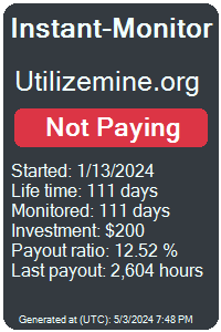 utilizemine.org Monitored by Instant-Monitor.com