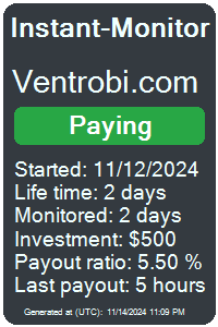 ventrobi.com Monitored by Instant-Monitor.com