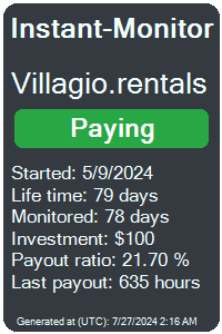 villagio.rentals Monitored by Instant-Monitor.com