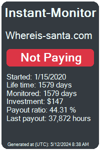 whereis-santa.com Monitored by Instant-Monitor.com