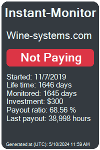 wine-systems.com Monitored by Instant-Monitor.com