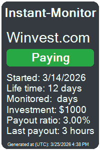winvest.com Monitored by Instant-Monitor.com