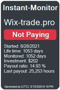 wix-trade.pro Monitored by Instant-Monitor.com