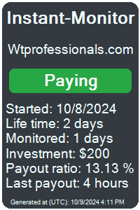 wtprofessionals.com Monitored by Instant-Monitor.com