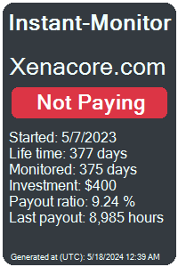 xenacore.com Monitored by Instant-Monitor.com