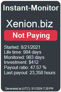 xenion.biz Monitored by Instant-Monitor.com