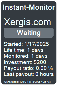 xergis.com Monitored by Instant-Monitor.com