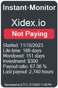 https://instant-monitor.com/Projects/Details/xidex.io