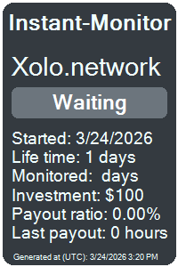 xolo.network Monitored by Instant-Monitor.com