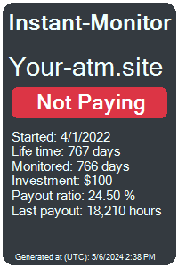 your-atm.site Monitored by Instant-Monitor.com