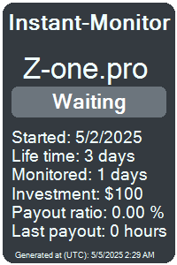 z-one.pro Monitored by Instant-Monitor.com