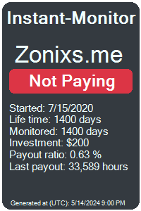 zonixs.me Monitored by Instant-Monitor.com